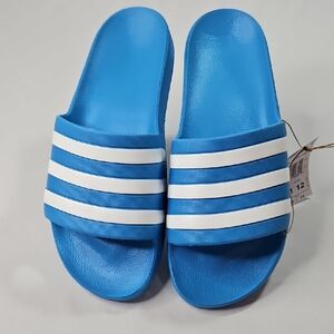 Adidas Men's Adilette Aqua Blue Slides Size 11 NIB